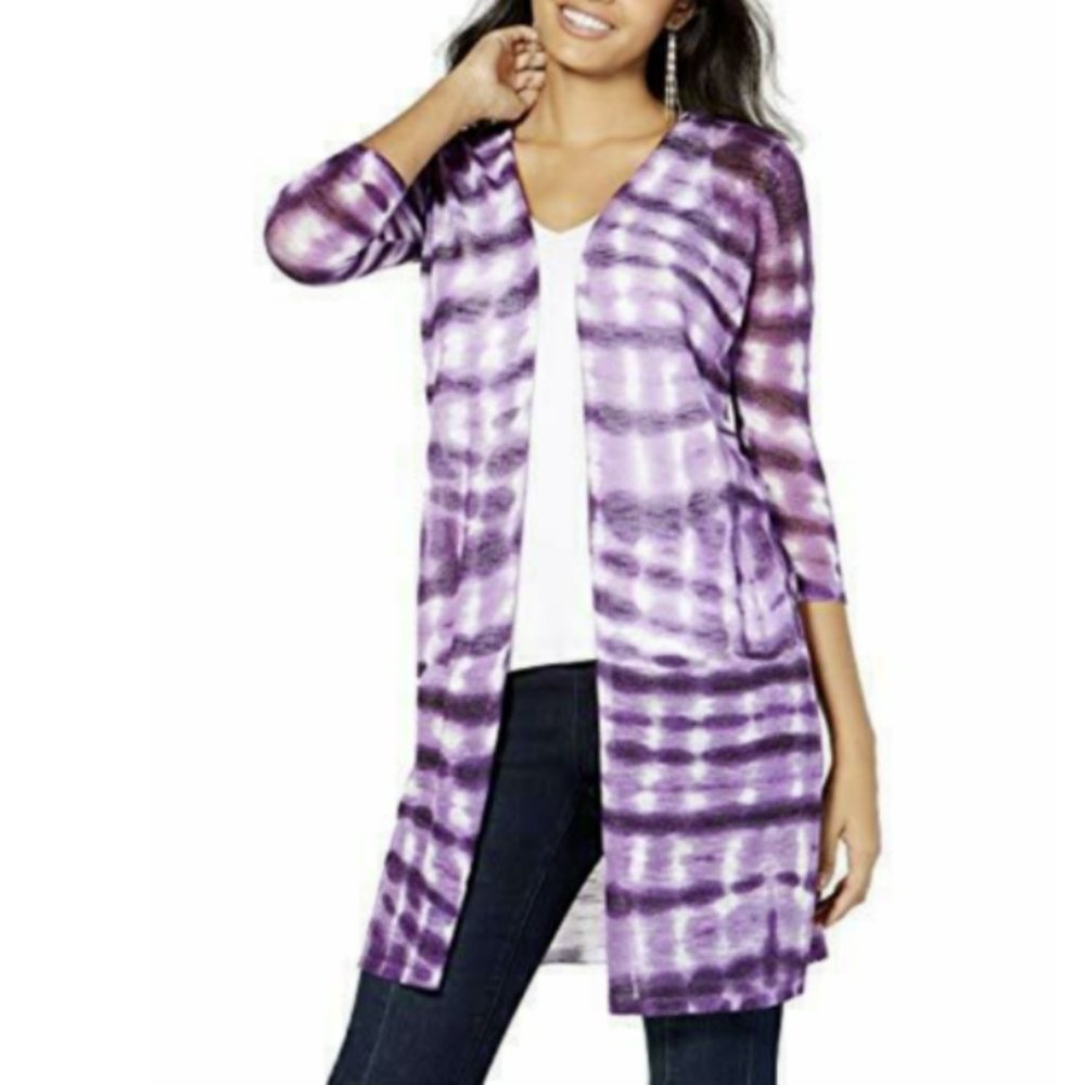 Inc International Concepts Tie Dye Cardigan M